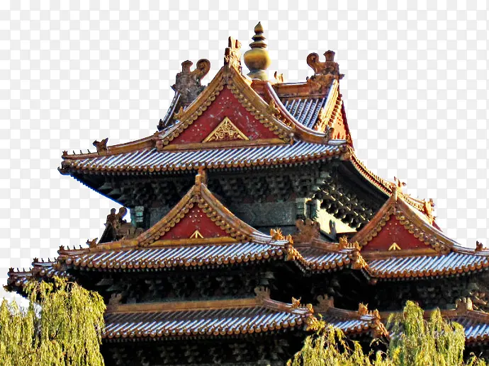 古代古典故宫角楼屋檐元素PNG图片素材下载_图片编号8897732-PNG素材网