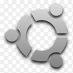 Ubuntu标志nouve侏儒灰色图标
