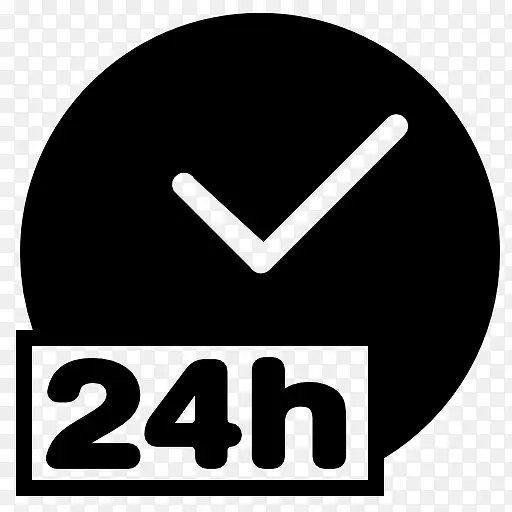 24小时制时钟图标