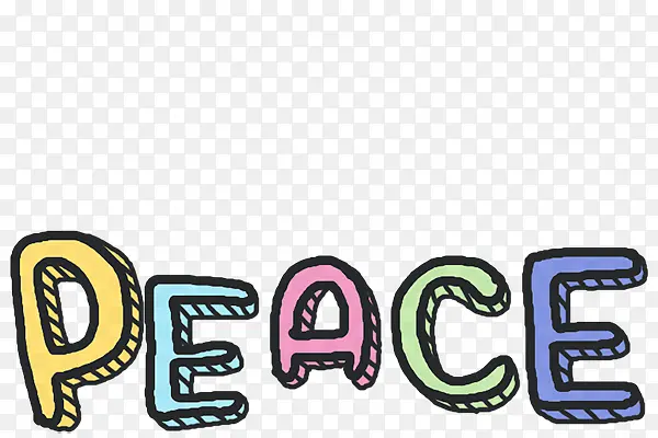 PEACE英文字母