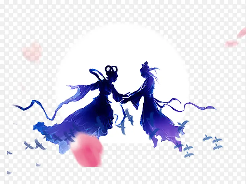 牛郎和织女PNG图片素材下载_图片编号8905462-PNG素材网