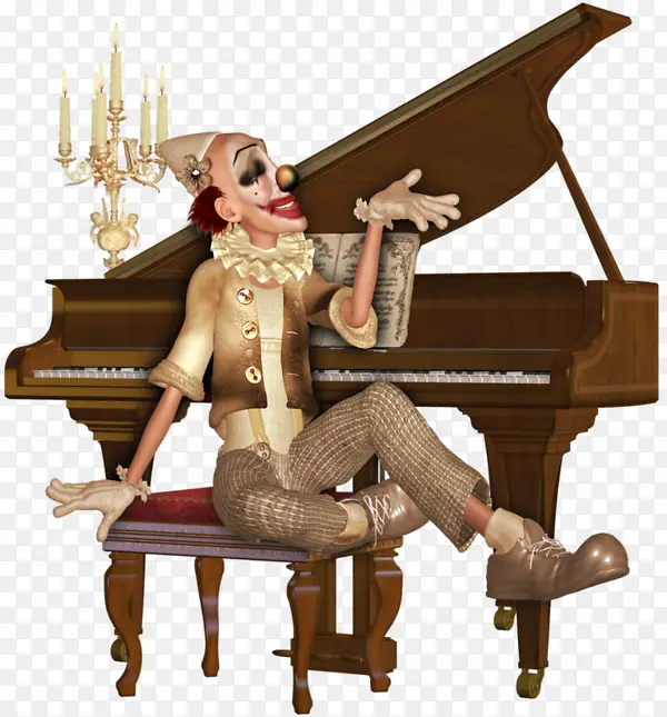 小丑和钢琴