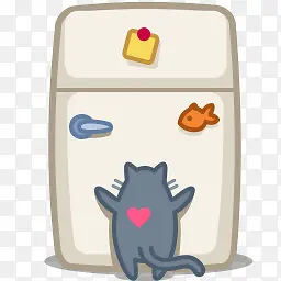 猫冰箱图标