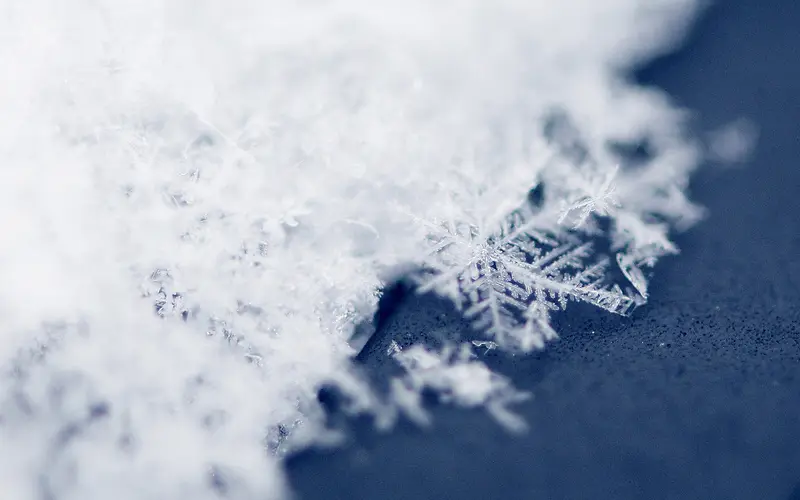 晶莹剔透的雪花海报背景