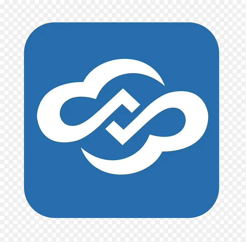 蓝色云朵互联网logo