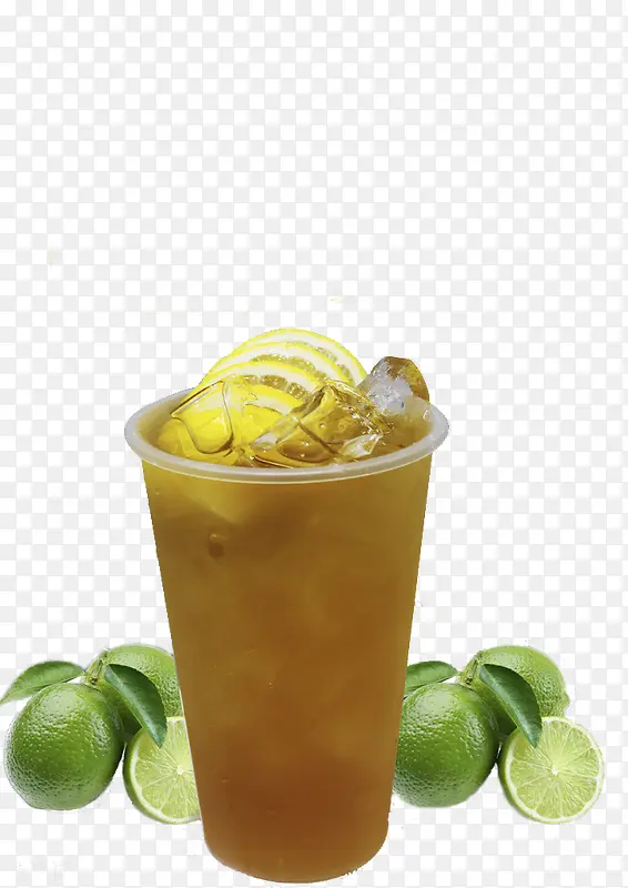 实物 柠檬绿茶
