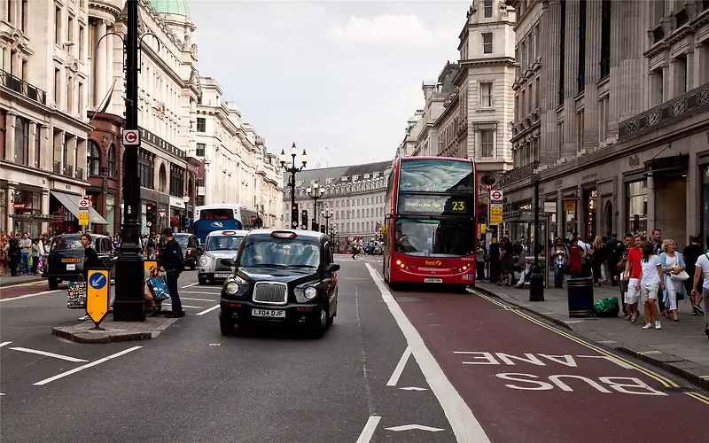 英国马路街道海报背景