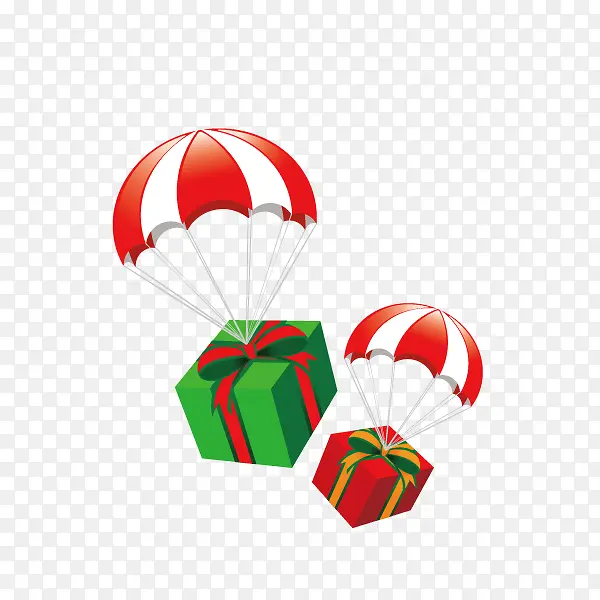 圣诞节 圣诞礼物 降落伞