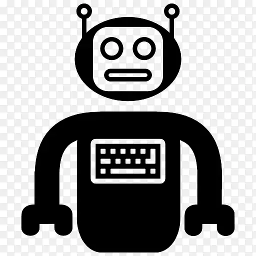 机器人与键盘图标