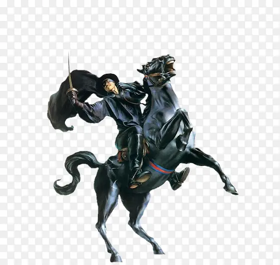 中世纪骑马的英雄