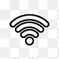 网络信号WiFi无线36超薄图标
