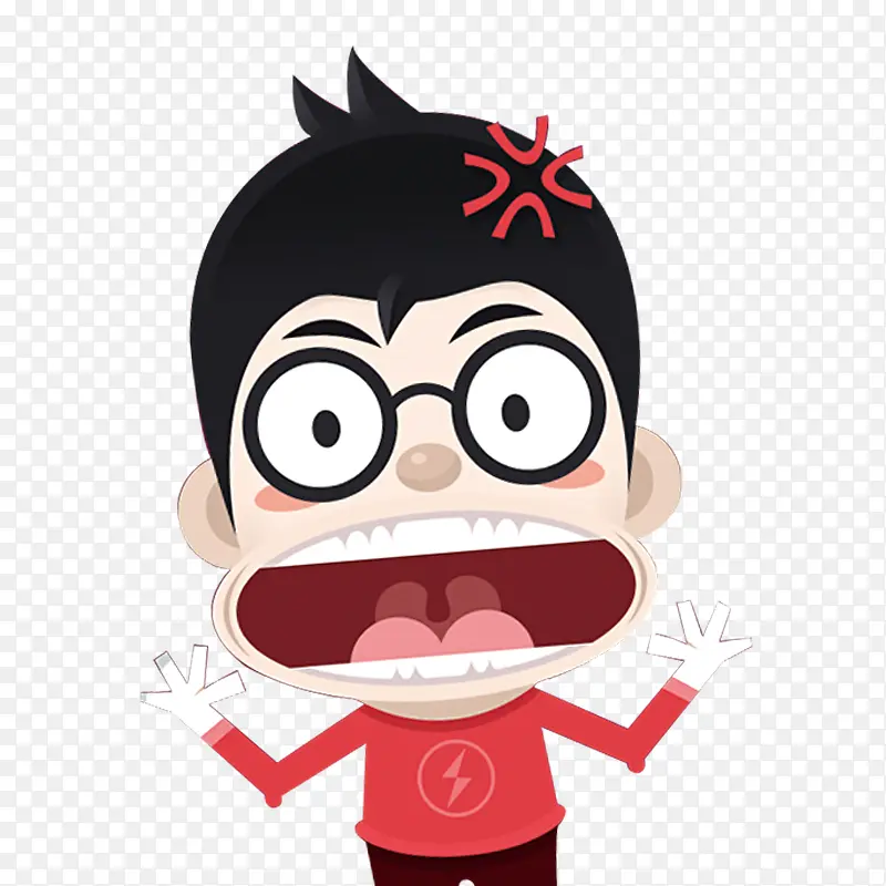 卡通生气的小人PNG图片素材下载_图片编号8921892-PNG素材网