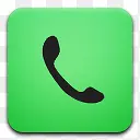 绿色的电话话筒图标