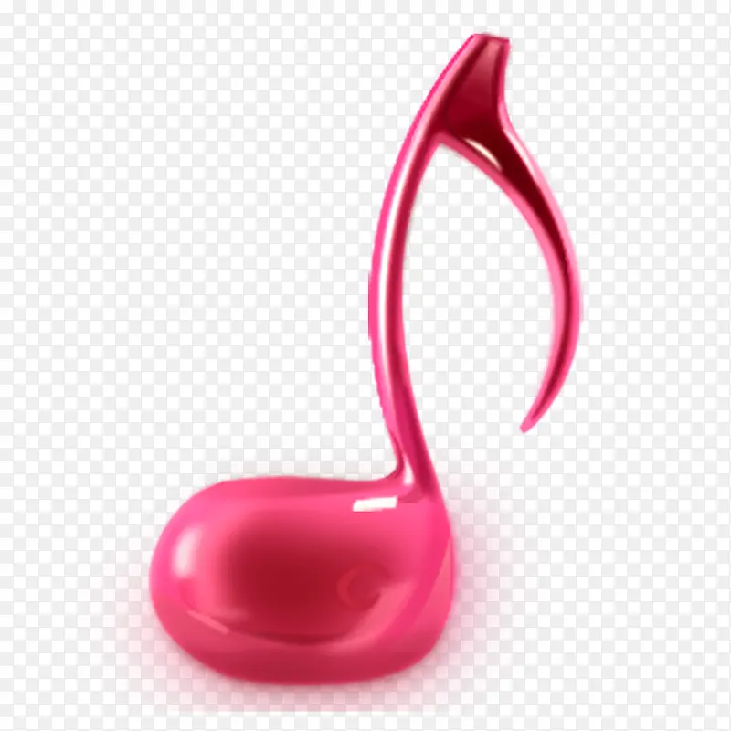 粉红色的音乐音符
