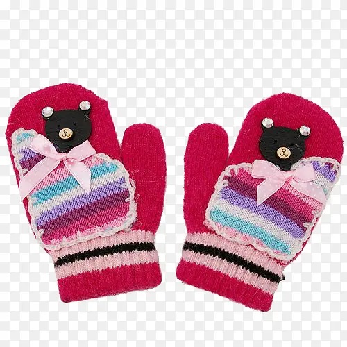 可爱小熊冬季手套