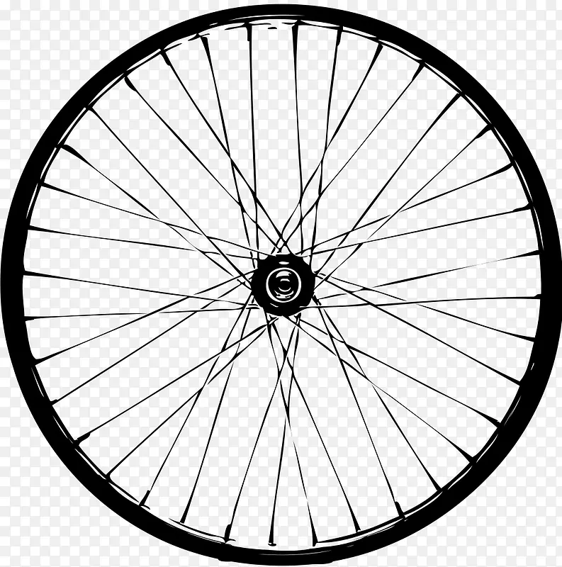 矢量自行车轮胎素材