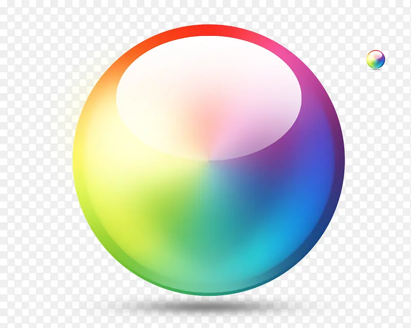 彩色立体圆球
