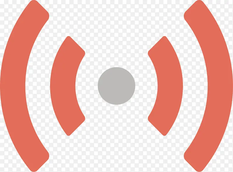 圆弧形对称的wifi信号