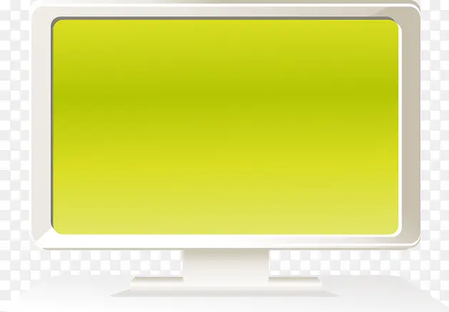 手绘电脑黄色屏幕图案