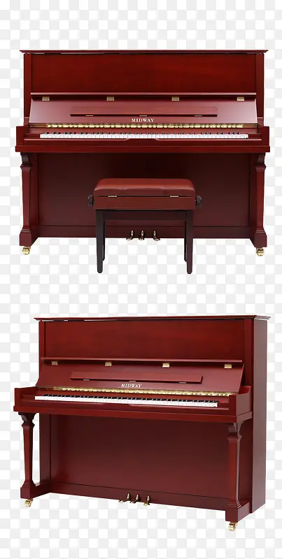 美德威(MIDWAY)立式钢琴带琴凳