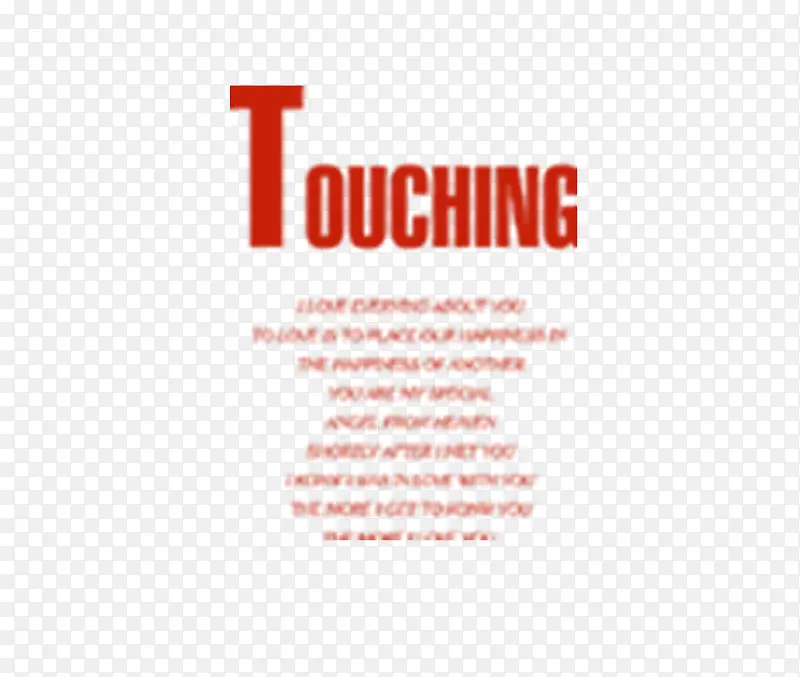 touching