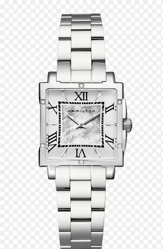 汉米尔顿腕表手表银色机械女表