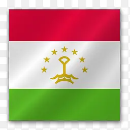 塔吉克斯坦亚洲旗帜