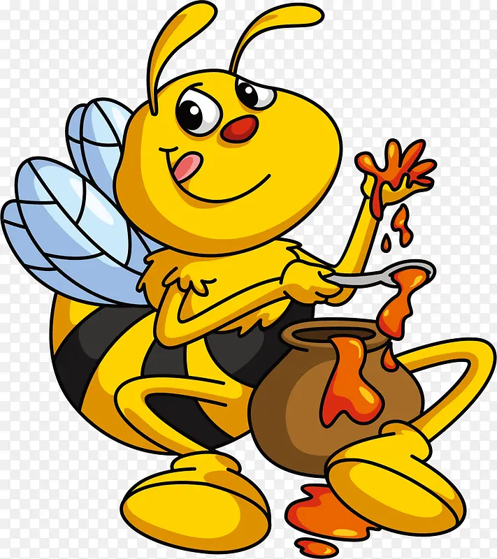 黄色密封蜂蜜