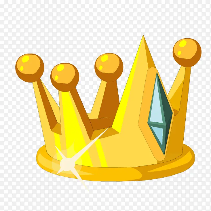 金色绿宝石皇冠
