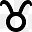 星座金牛座Glyphs-symbols-icons