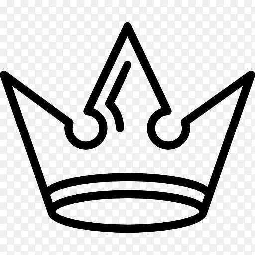 皇冠复古锐尖的设计图标