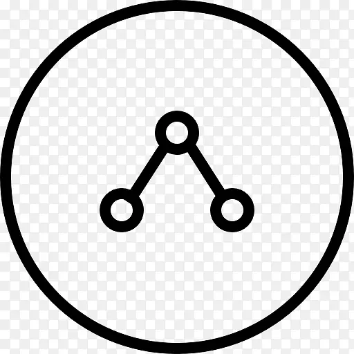 分享旋转符号的圆形按钮图标