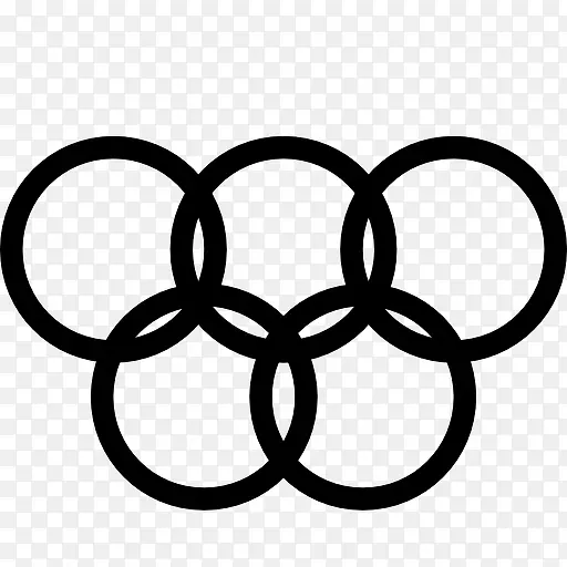 体育奥林匹克五环图标
