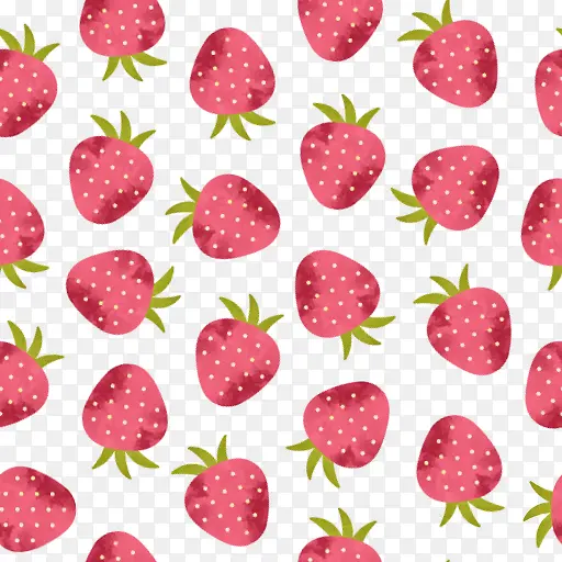 草莓无缝拼接底纹背景