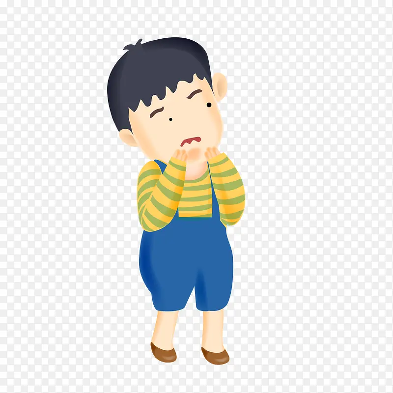 害怕的男孩人物设计PNG图片素材下载_图片编号8943406-PNG素材网