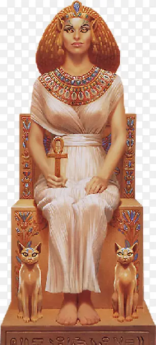 埃及女神雕塑