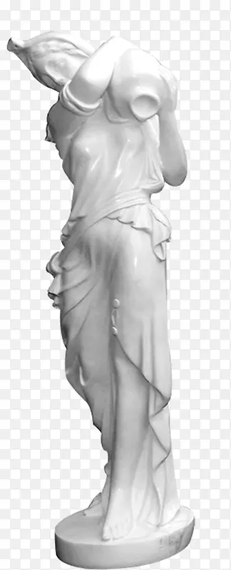 欧式女神流水喷泉人物不锈钢雕塑
