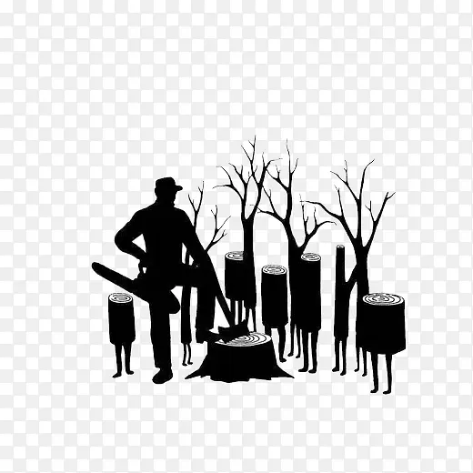 砍树伐木工