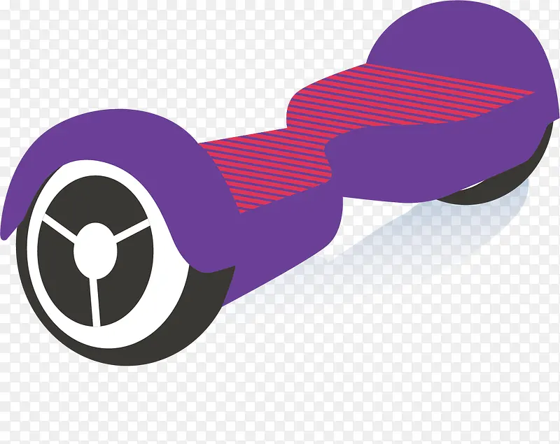 紫色磨砂人工化平衡车