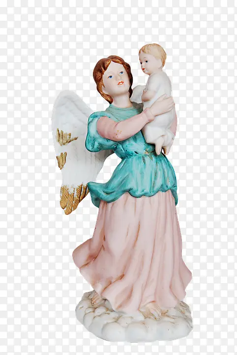 抱着婴儿的天使