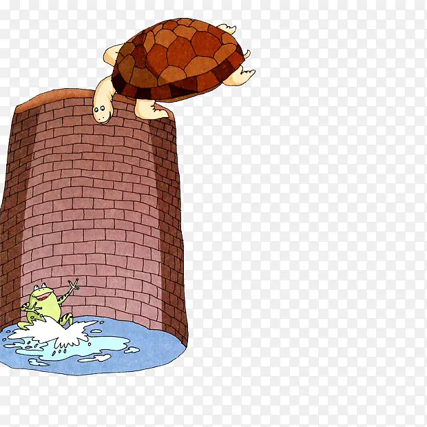 井底之蛙插画
