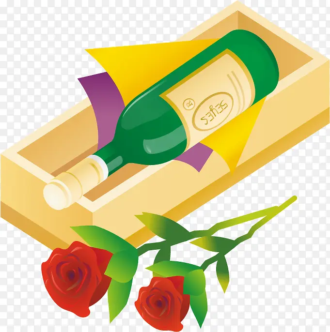 精美爱情情人节玫瑰花花束香槟红