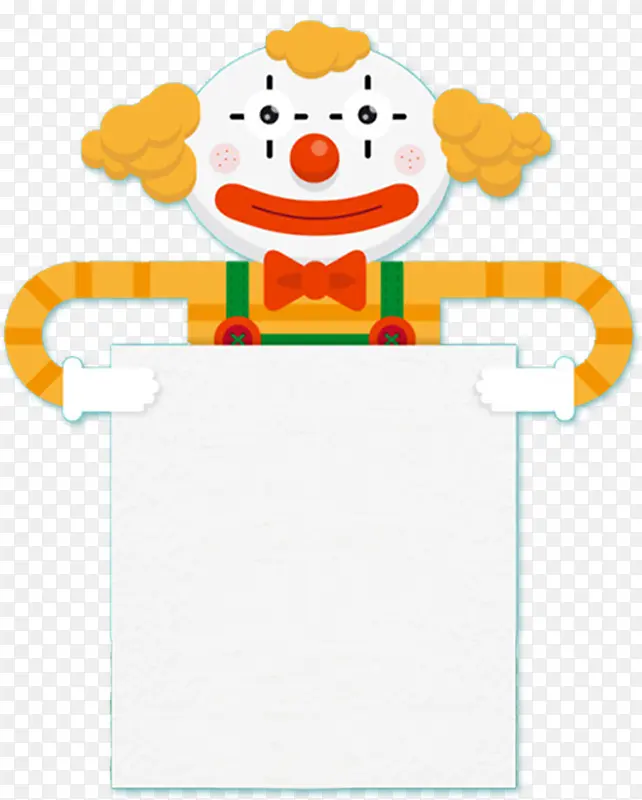 卡通小丑边框
