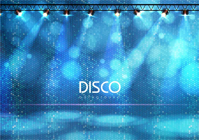 梦幻的disco舞台背景