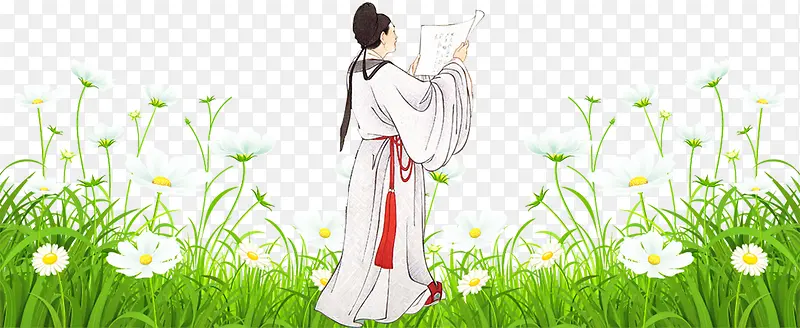 看书的书生PNG图片素材下载_图片编号8969847-PNG素材网