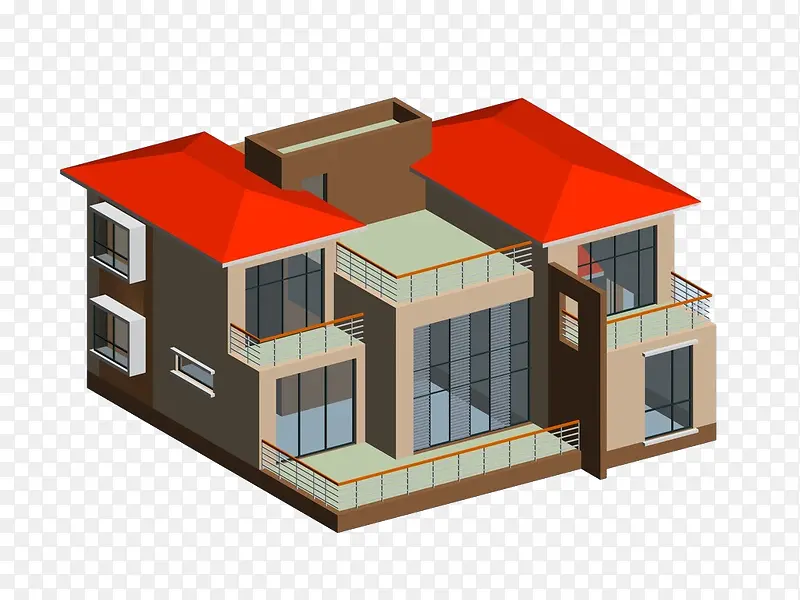 房屋模型效果图