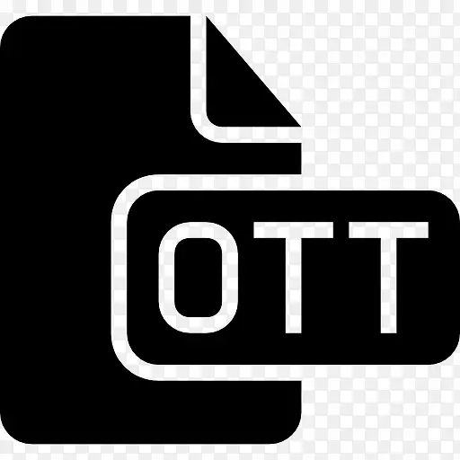 OTT文件黑色界面符号图标