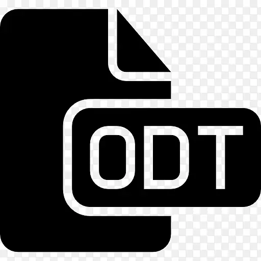 ODT文件黑色界面符号图标