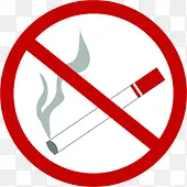 简洁手绘禁止抽烟标志