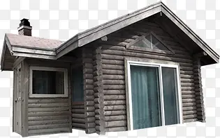 简约的小木屋背景图片